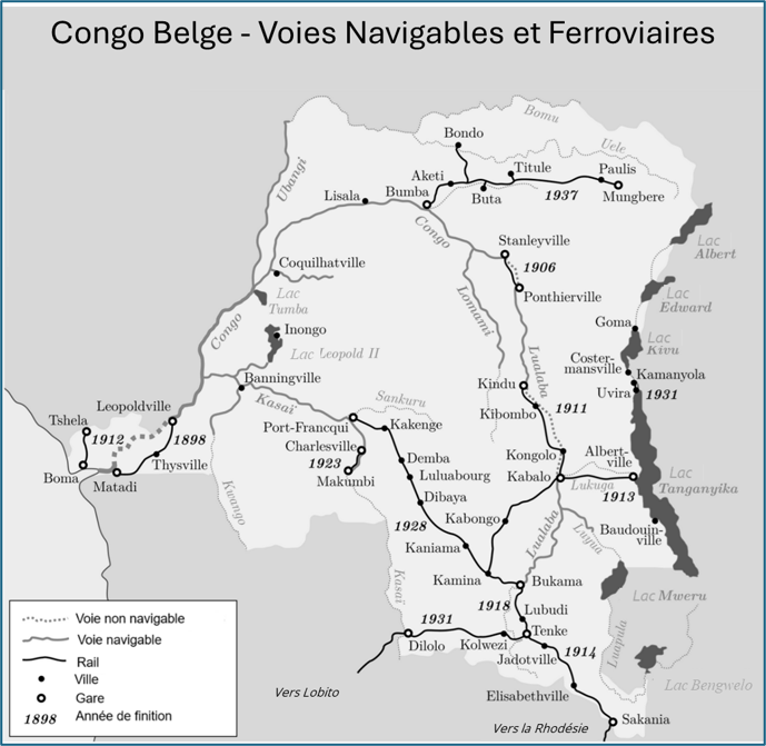 Carte représentant les principaux lieux et itinéraires du récit