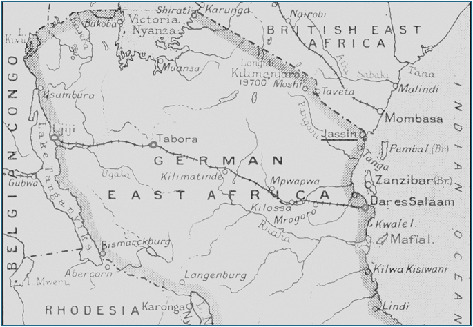 Carte représentant les principaux lieux et itinéraires du récit
